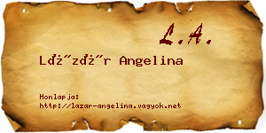 Lázár Angelina névjegykártya